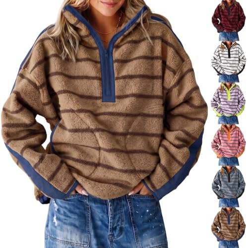 moolBeko Womens Fleece Sweatshirt Quarter Zip Pullover Winter Warm Coats - image 1