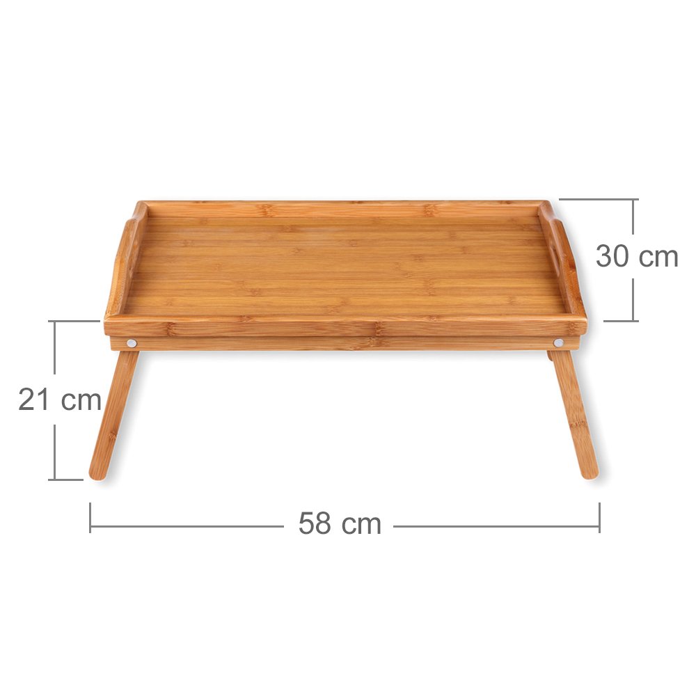 Schramm® 2 Pièces Plateau en Bambou Pliable de Service
