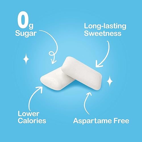 Miniatura 3 de DC24 DAILY CARE Goma de mascar xilitol con eritritol, sin aspartamo y sin azúcar para boca seca, baja en calorías, sin azúcar, sabores surtidos