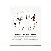 Vista 5 de GRSSDER Funda de almohada de lactancia Funda de almohada de lactancia elástica y extraíble de visón para almohadas de lactancia, funda ultra suave