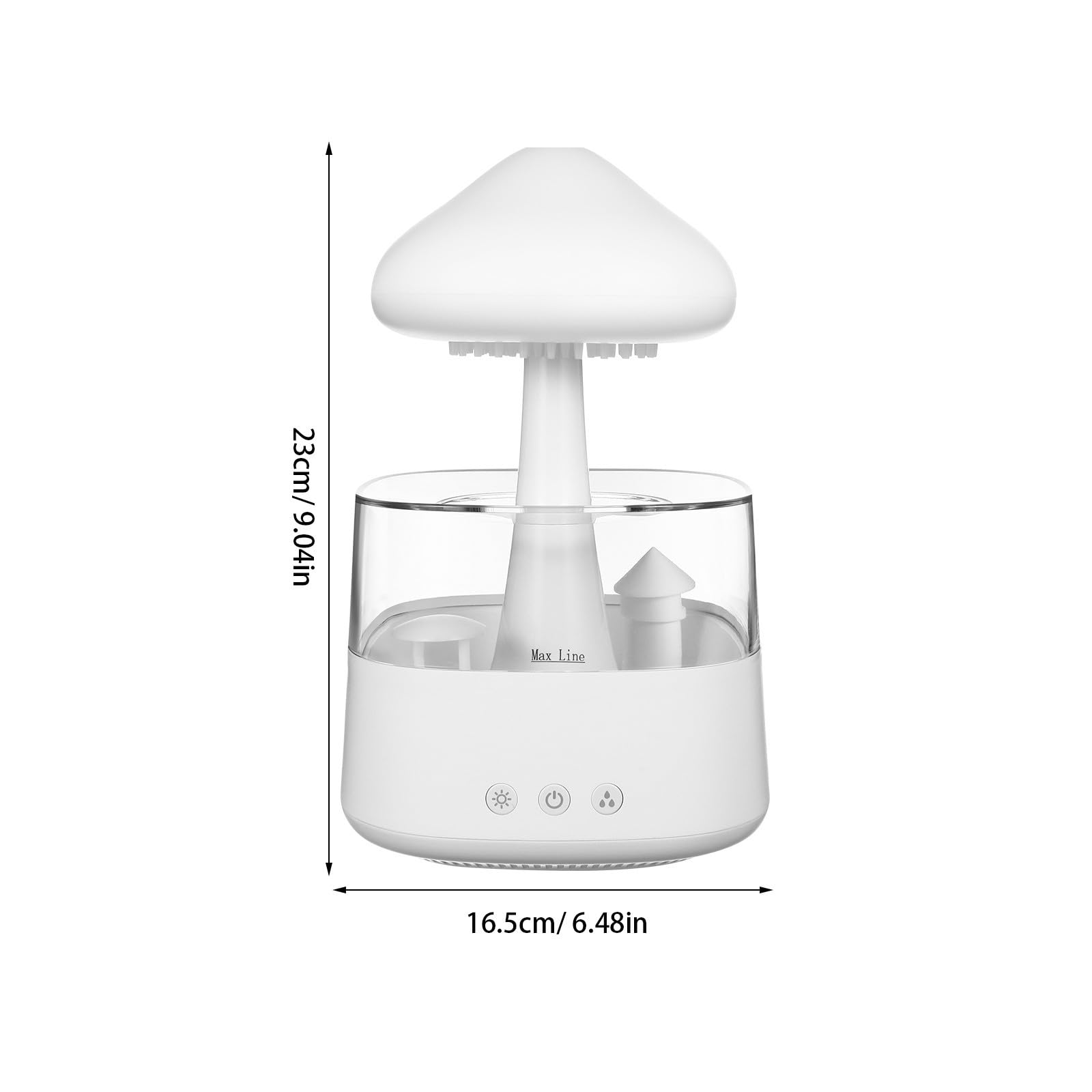 Humidificateur D'air Nuage Pluie 450ml Blanc Veilleuse