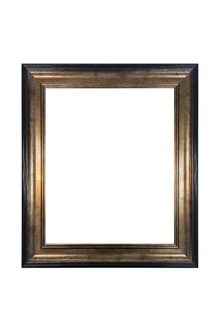 FRAMES BY POST Scandi Vintage Black & Gold Picture Photo Frame 45 x 30 cm