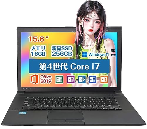 yςݕiz  Satellite m[gp\R BV[Y CPU:4Core i7/:16GB/SSD:256GB/Office 2019/Windows11/15.6C`t/LAN/DVD/WIFI/NoteBo