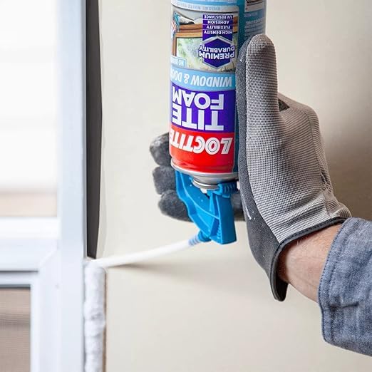 Image of Loctite Tite Foam Windows & Door PU sealant(White), Expanding Foam for windows and door gaps filling, keeps dust and pests aways, DIY dries fast, waterproof no shrinkage easy application, 340g*3