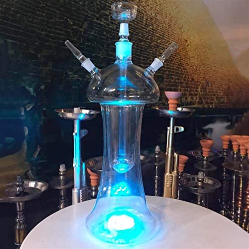 Kunsthunde!Hukas setze Alles Glas mit Wechselschachtel!Premium Shisha Pipe Clear Kein Nikotin mit klarer Vase für… – Bild 4