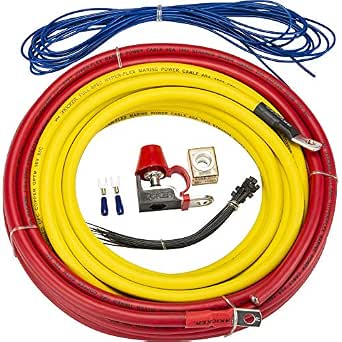 Kicker 47KMPK4 Marine 4 AWG Amp Power Kit