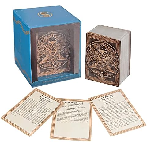 Stratagem Spell Cards - DND 5e Compatible - Quick Reference Class Ability Decks - Pocket Sized RPG Spellbook Cards - Roleplaying Game Player Accessories - TTRPG Fantasy Adventure Accessory (Wizard) Cover