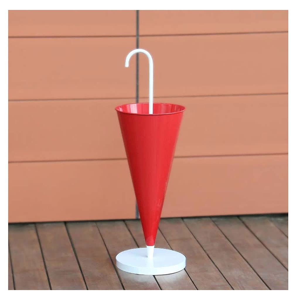 Porte-parapluie en fer métal rouge style européen maison extérieur