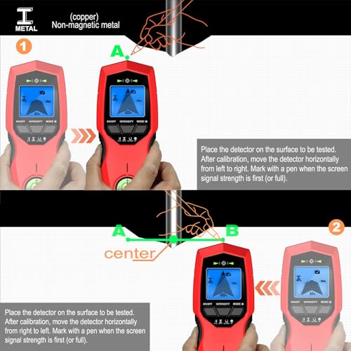 Détecteur de métaux mural portable pour câbles électriques