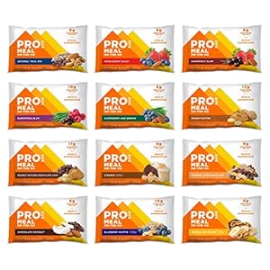 PROBAR – Meal Bar 12 Flavor Variety Pack – Natural Energy, Non-GMO, Gluten-Free, Plant-Based Whole Food Ingredients 12…