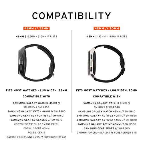 ایگرد | قیمت و خرید URBAN ARMOR GEAR UAG Compatible with Samsung Galaxy  Watch 42mm/Galaxy Watch3 41mm Band Silicone Scout [Black] Fits 20mm Watch  Lugs, Slim Adjustable Waterproof Sporty Replacement Watch Strap