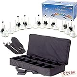 ミュージックベル（ハンドベル）20音 MB-20K/BK/WH 【ブラック・ホワイト】専用ケースBCC-60付き サクラ楽器オリジナルセット