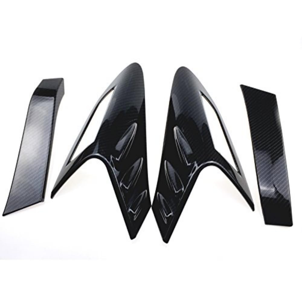 ITrims Car Accessories for Toyota C-HR 2016-2021 Exterior Rear Back Light Lamp Cover Trim Auto Styling Decor(ABS Carbon Fiber 4PCS)