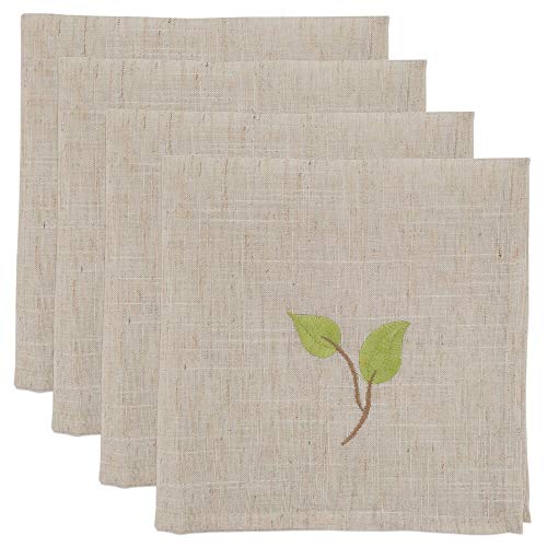 Servilletas de tela bordadas 20x20 pulgadas pack x4 miniatura 1