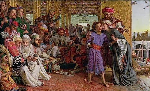 Tableau Découverte du Sauveur au Temple William Holman Hunt pour rompre la monotonie des murs
