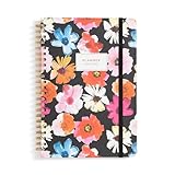 Blue Sky 2024-2025 Academic Year Weekly and Monthly Planner, 5' x 8', Hard Cover, Wirebound, Pop Garden (150661)
