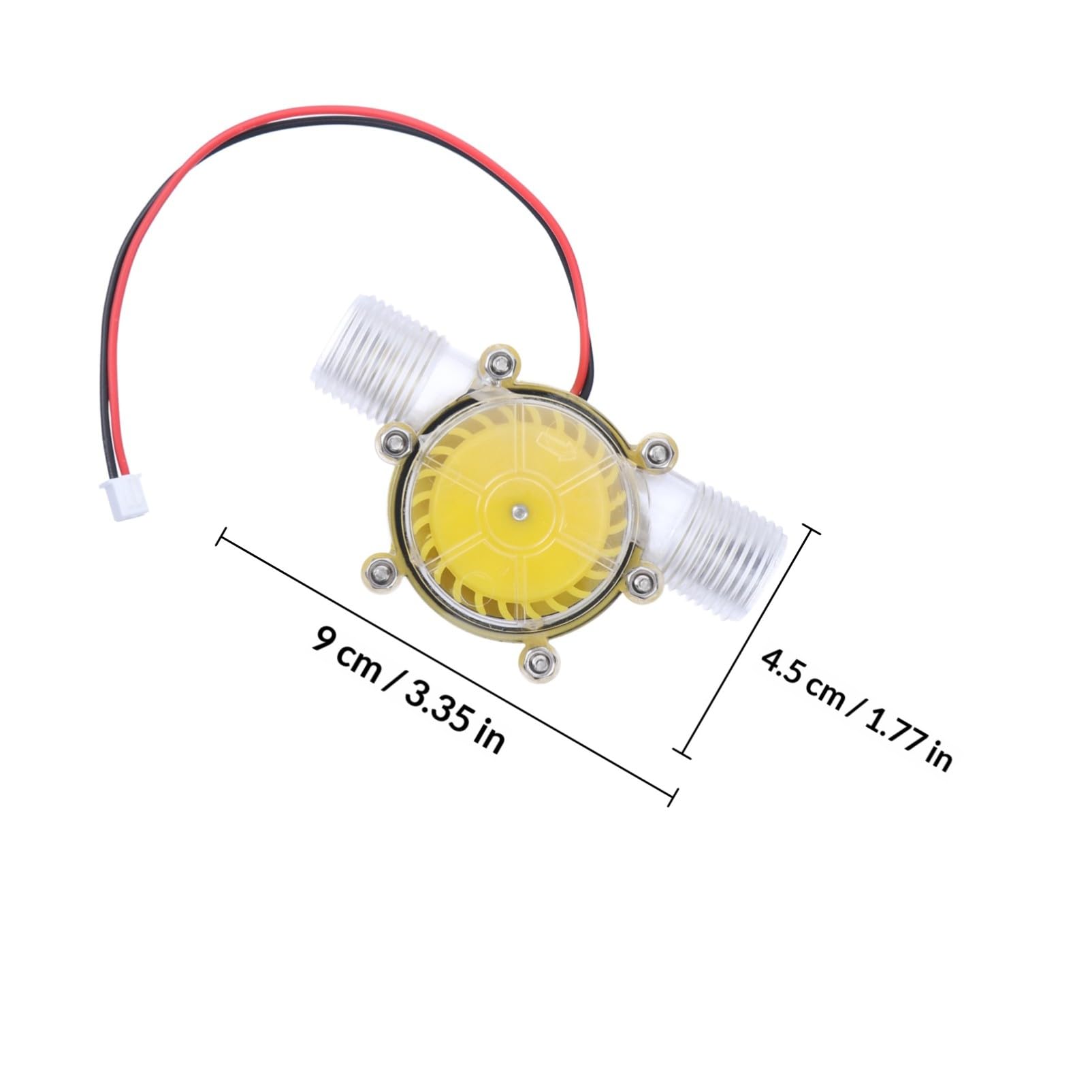 INOOMP Generador Hidroeléctrico de Agua de 12v, Microgenerador de Turbina, PVC, Arranque Baja Presión, Adecuado para Flujo de Agua en Hogar