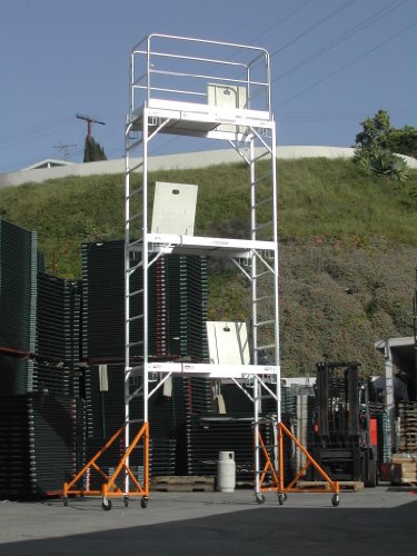 2 All Aluminum 6 Feet Multi Purpose Scaffold Rolling Tower Baker-Style Scaffold With U Lock #TOP4