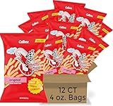 Calbee Shrimp Chips (Original, 4.0 oz) | Japanese Chips Made With Real Wild-Caught Shrimp & Baked To Crunchy Perfection | Indulge In Irresistible Shrimp Flavoured Chips (12 Pack)