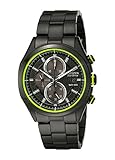Drive from Citizen Eco-Drive Men's Black Ion Plated Chronograph Watch with Date, CA0435-51E