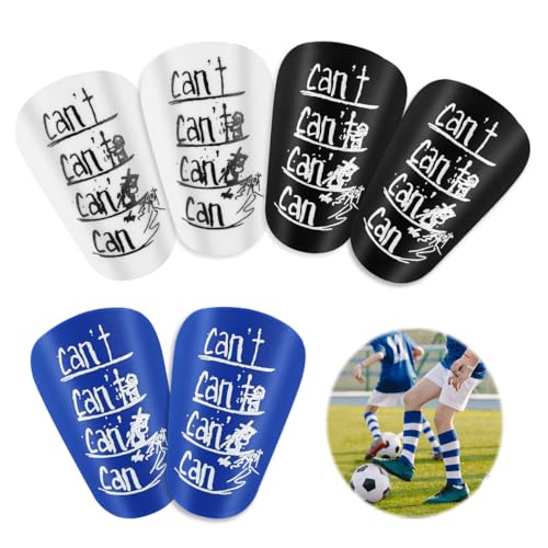 VicBou 6 Piezas Mini Espinilleras Futbol, Espinilleras de Fútbol Personalizadas Mini, Equipo Deportivo de Espinilleras para Hombres, Mujeres, Niños y Niñas