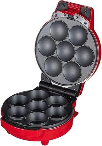 Electric 2-in-1 Donut and Cupcake Maker with Non-Stick Plates & Skid-Resistant Feet, Mini Breakfast Snack Machine for Soft Serve Treats at Home