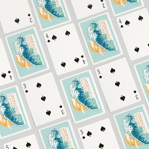 Baraja de cartas Poker Lantern Press 52 piezas miniatura 4