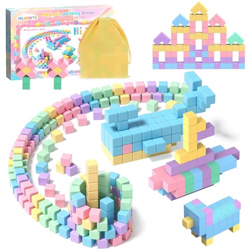 NLMWTI 80 Piezas Bloques Magneticos Construccion Niños, Bloques Magneticos Construccion Niños, Juguete Creativo Montessori para 3 4 5 6 7 8 9 10 Años Navidad NLMWTI 80 Piezas Bloques Magneticos Construccion Niños, Bloques Magneticos Construccion Niños, Juguete Creativo Montessori para 3 4 5 6 7 8 9 10 Años Navidad