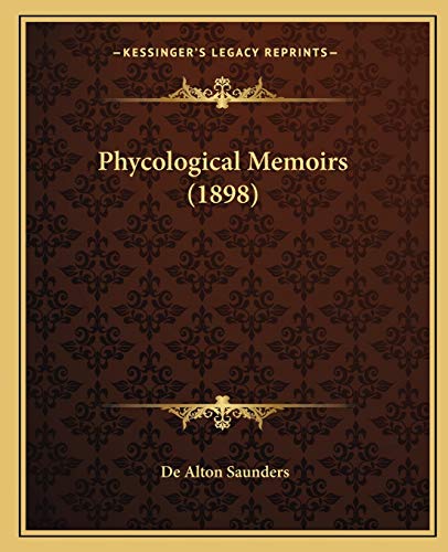 Phycological Memoirs (1898)
