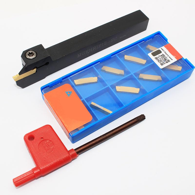 Tool Part for 1010 1212 1616 2020 2525 Outer Grooving Tool Holder Blade, 10PCS Blade Turning Tool - (Angle: 2020-1.5 / Shank Diameter: NO Insert)