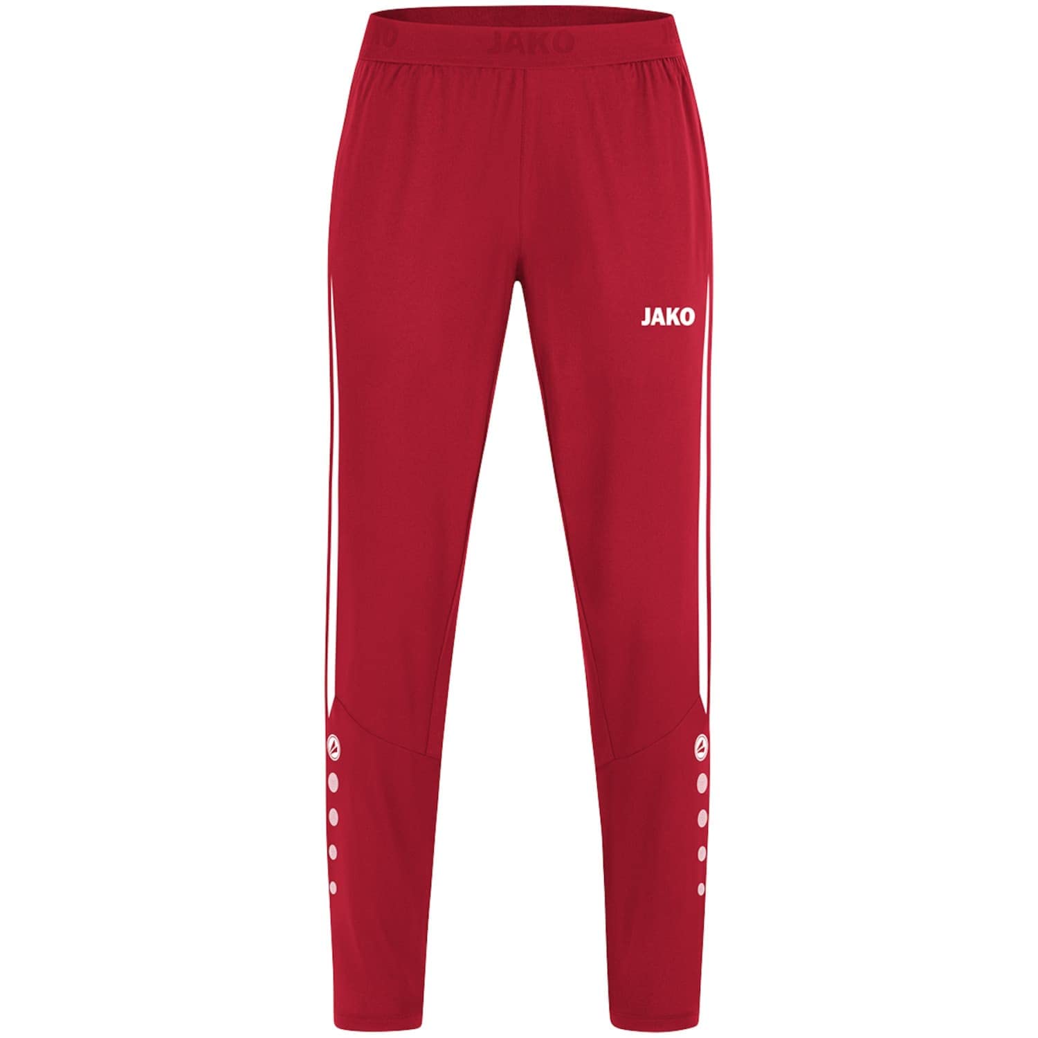 JAKO Damen Freizeithose Power, Rot/Weiß, 34