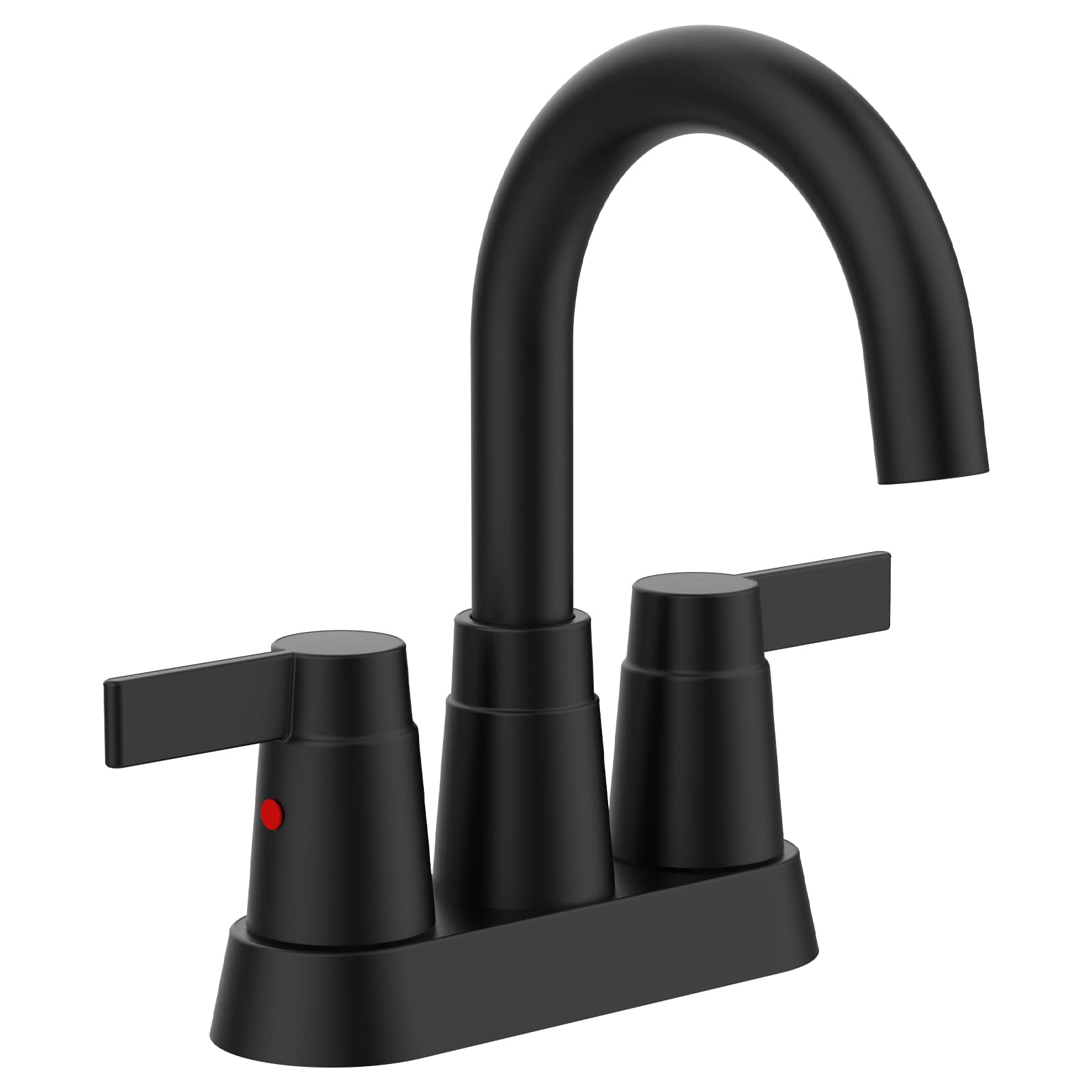 Bathroom Matte Black 4 Inches Bathroom Sink Faucet Vanity Faucet Modern Bathroom Faucets Lavatory Lead-Free