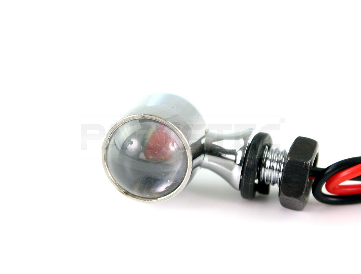 Amazon | MOTOR POWER バイク 汎用 極小 メッキ LED ウインカー メッキ