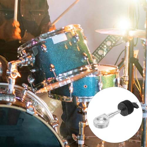 Soporte para pierna de batería Ipetboom con cabeza para atril de platillos, accesorio estable de metal para instrumentos de percusión y montaje de platillos miniatura 7