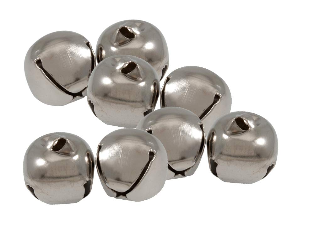 50 Silver 30mm Jingle Bells for Crafts | Craft Bells | Arts & Crafts