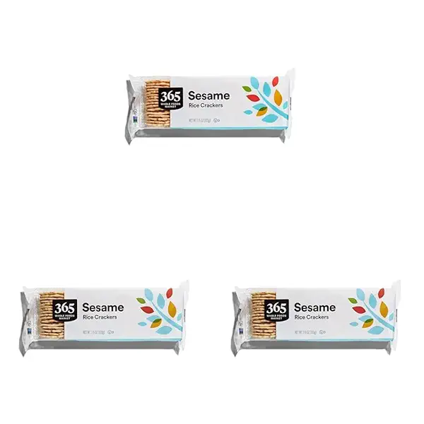 Sesame Rice Crackers, 3.57 Ounce (Pack of 3) 1