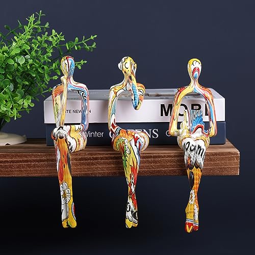 Set de 3 Estatuas Abstractas de Resina para Decoración miniatura 5