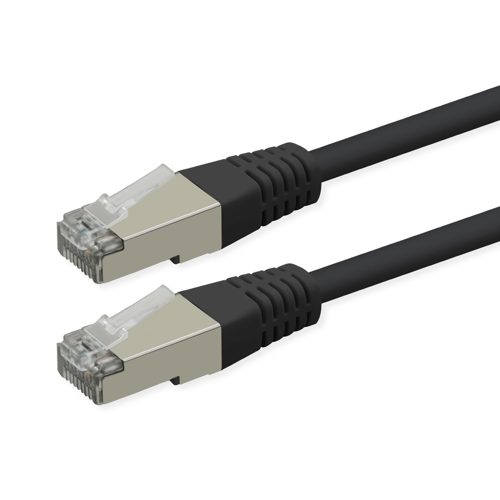 Roline Cable de conexión Cat.6 (Clase E), PoE, S/FTP (PiMF), Negro, 20 m