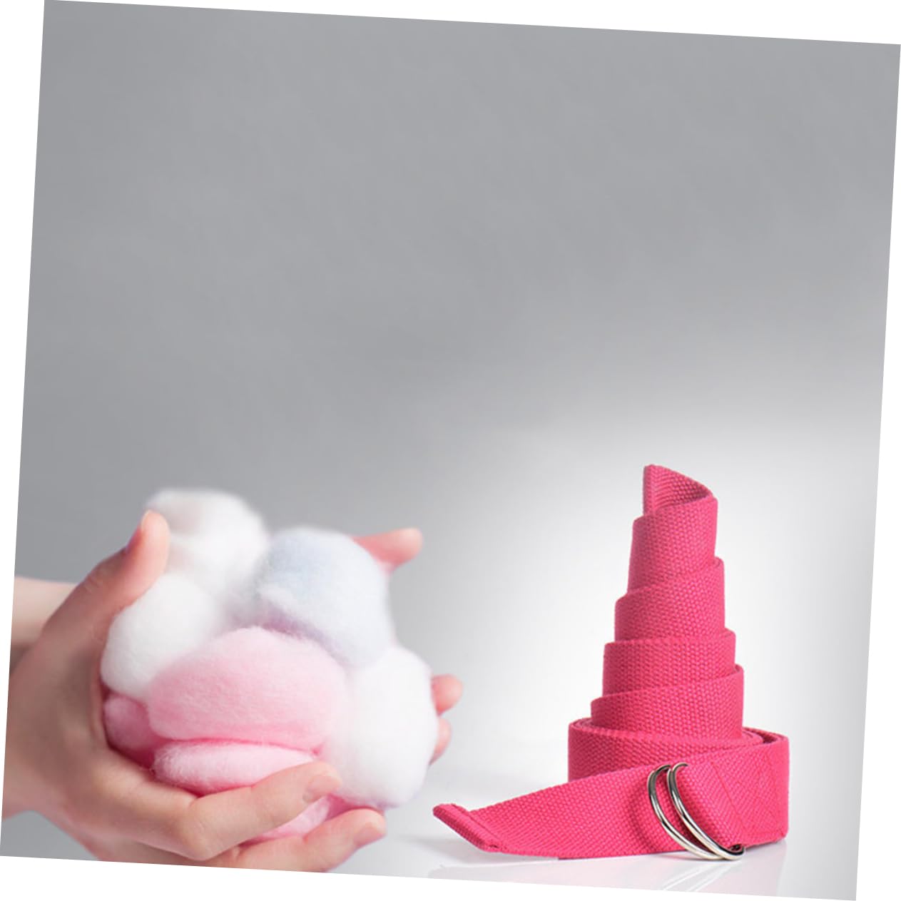 POPETPOP 1 Set Eva Yoga Block Set Fitness Training Block with Stretching Belt for Enhanced Flexibility and Support Yoga and Exercise Random Color Random Color