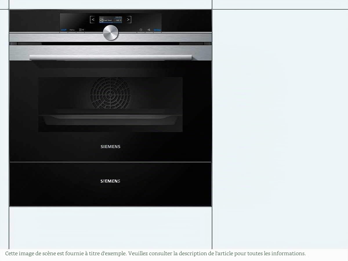 SIEMENS Tiroir non chauffant BI630ENS1 IQ700, 60 x14 cm, Noir