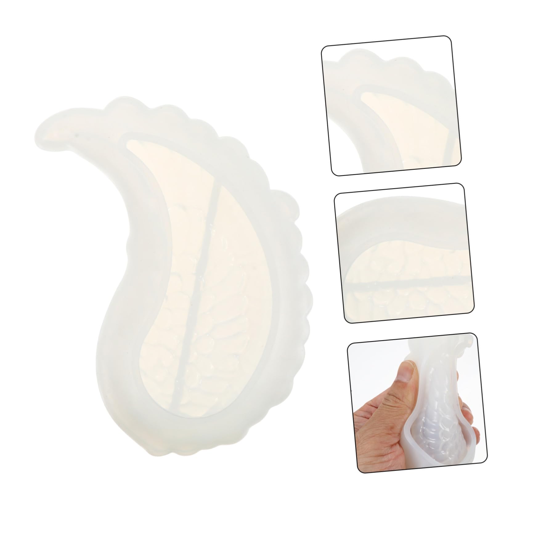 Angoily 3 Pares Molde de Silicona para Joyería con Diseño de Alas de Ángel para Creaciones Manualidades Diy