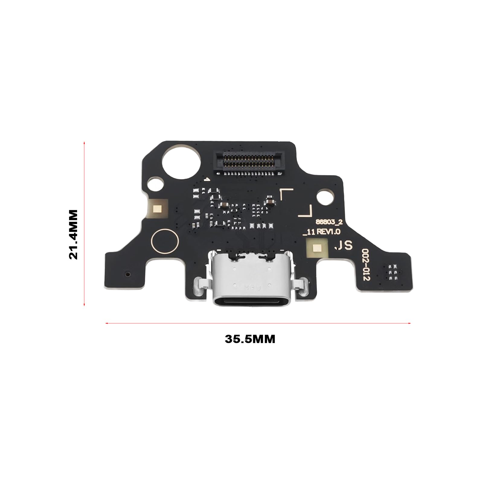 1 Puerto de Carga USB Compatible con Samsung Galaxy Tab A9 Plus X210/X215/X216/X218 Placa de Conector de Puerto de Carga USB de 21,4 X 35,3 Mm