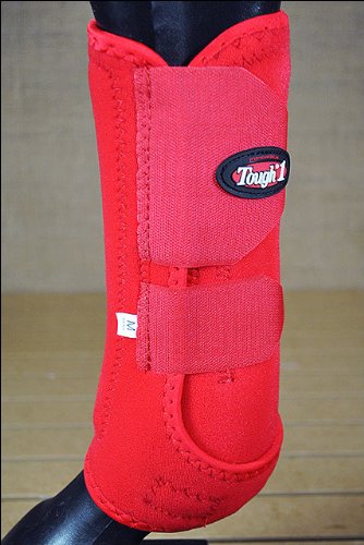 Tough 1 Vented Sport Boots Rear L Red