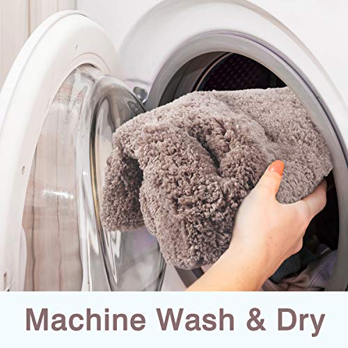 FCSDETAIL rutschfeste, Hochflor Badteppiche 50 x 80 cm, Maschinenwaschbare Badematte, Badvorleger mit… – Bild 8