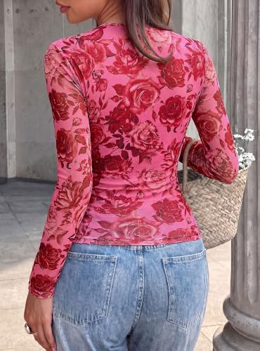 Womens Mesh Wrap Dressy Top - image 4