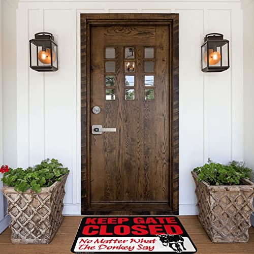Tapis d'automne pour porte entrée avec message amusant d'âne déco chambre 50x80