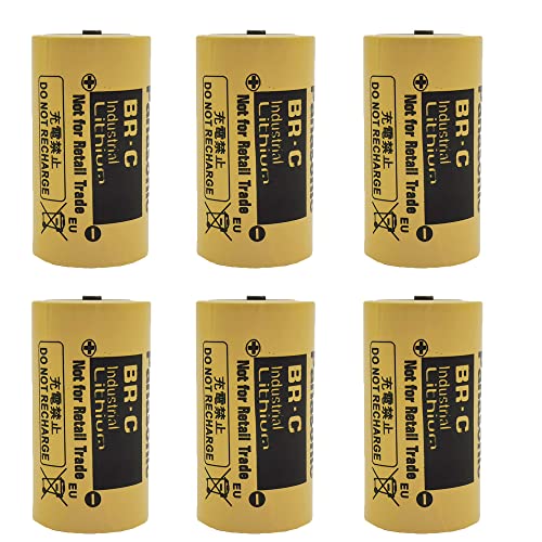 JINBOBO�i6����jBR-C 3V 5000mAh PLC���`�E���o�b�e���[�iA02B-0120-K106/A98L-0031-0007/BR26500�p�j