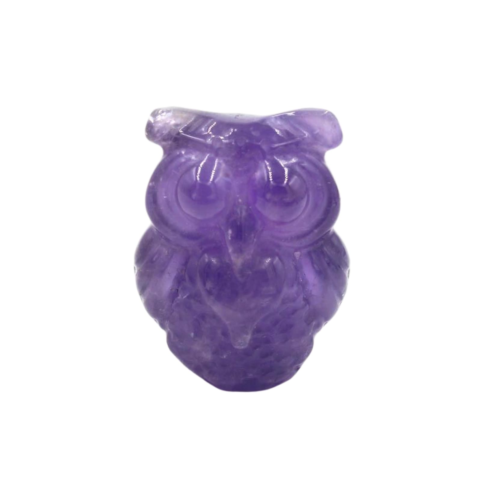 Zicnjodye 1pc Natural Stone Owl Shape Ornament