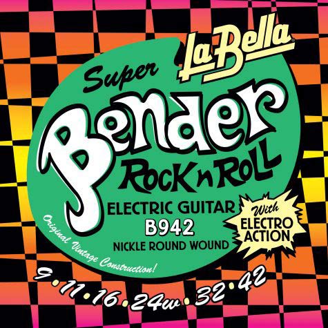 LA BELLA (ラベラ) エレキギター弦 B942 Super Bender Electric Guitar Strings 9-42
