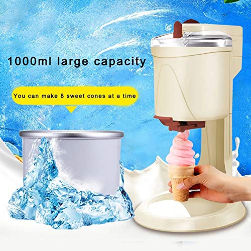 RSTJ-Sjef 1,5-Liter-Softeismaschine, Hausgemachte DIY-Tiefkühl-Dessertmaschine Für Sorbet, Soft-Serve-Sorbet Und… – Bild 4